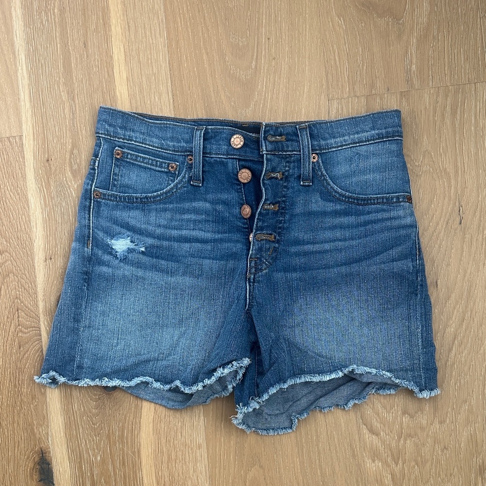 J. Crew Button Fly High Rise Shorts